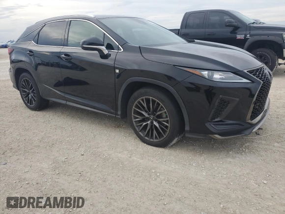 2021 Lexus RX with VIN 2T2YZMDA7MC281580, listed as a Copart auction lot 80037474 with 0 mi miles and Salvage Title. Bid and sale history available at carsss.com. Image 4.