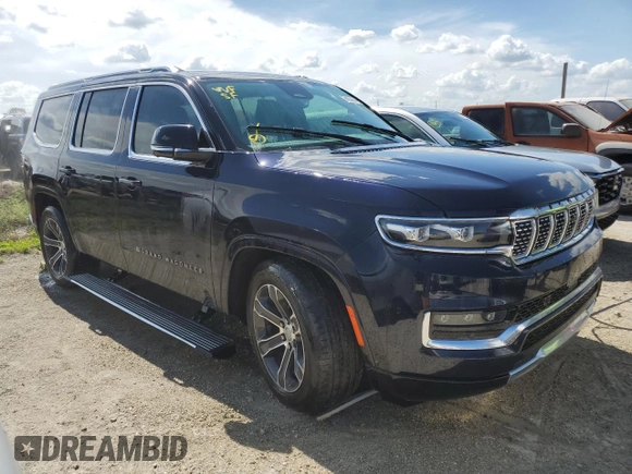 2023 Jeep Grand Wagoneer with VIN 1C4SJVEJ7PS506234, listed as a Copart auction lot 74534244 with 13,586 mi miles and Non repairable. Bid and sale history available at DreamBid. Image 4.