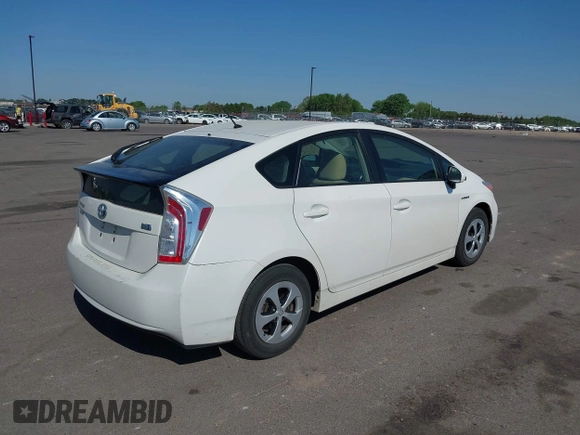 2013 Toyota Prius One with VIN JTDKN3DU3D5546275, listed as a IAAI auction lot 42241864 with 214,104 mi miles and . Bid and sale history available at DreamBid. Image 4.