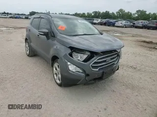 2021 Ford EcoSport SE with VIN MAJ3S2GE3MC442575, listed as a Copart auction lot 60424595 with 53,506 mi miles and Salvage title. Bid and sale history available at DreamBid. Image 14.