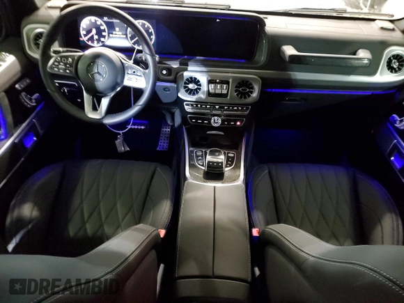 2023 Mercedes-Benz G 550 with VIN W1NYC6BJXPX490007, listed as a Copart auction lot 49424904 with 526 mi miles and Salvage Title. Bid and sale history available at DreamBid. Image 8.