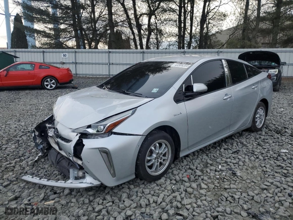 2019 Toyota Prius LE with VIN JTDL9RFU8K3010908, listed as a Copart auction lot 43309355 with 153,555 mi miles and Salvage Title. Bid and sale history available at carsss.com. Image 1.