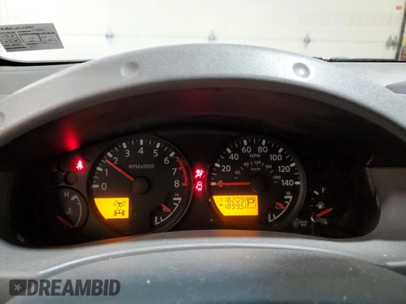 2007 Nissan Frontier SE with VIN 1N6AD09W87C435855, listed as a Copart auction lot 53328625 with 118,209 mi miles and Salvage Title. Bid and sale history available at carsss.com. Image 9.
