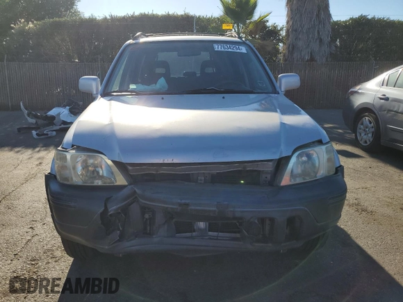 2001 Honda CR-V EX with VIN JHLRD18671C044316, listed as a Copart auction lot 77634294 with 280,083 mi miles and Salvage Title. Bid and sale history available at carsss.com. Image 5.