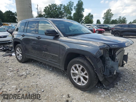 2022 Jeep Grand Cherokee Limited with VIN 1C4RJHBG8N8540881, listed as a Copart auction lot 62585285 with 60,736 mi miles and Clean title. Bid and sale history available at DreamBid. Image 4.
