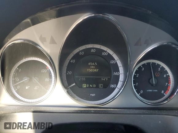 2010 Mercedes-Benz C 300 Sport with VIN WDDGF5EB4AR129298, listed as a Copart auction lot 59235815 with 150,347 mi miles and Salvage title. Bid and sale history available at DreamBid. Image 9.