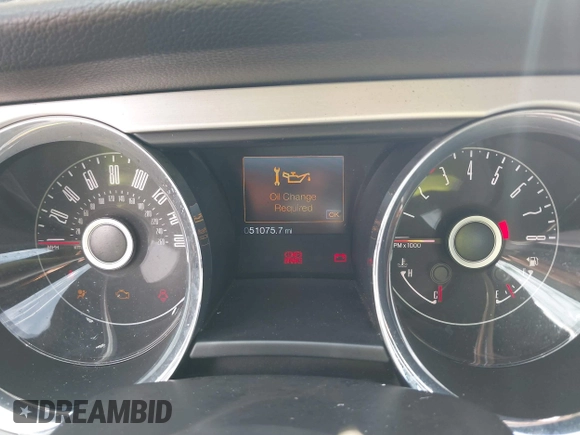 2014 Ford Mustang GT with VIN 1ZVBP8CF5E5308906, listed as a IAAI auction lot 42548581 with 51,075 mi miles and . Bid and sale history available at DreamBid. Image 7.
