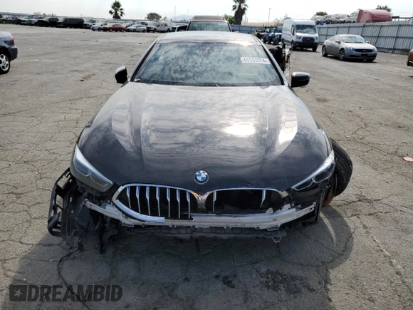 2020 BMW 8 Series 840i with VIN WBAGV2C04LCE26333, listed as a Copart auction lot 66553854 with 54,301 mi miles and Salvage Title. Bid and sale history available at DreamBid. Image 5.
