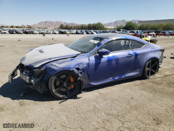2015 Lexus RC F with VIN JTHHP5BC5F5003814, listed as a Copart auction lot 72458254 with NaN miles and Salvage Title. Bid and sale history available at carsss.com. Image 1.