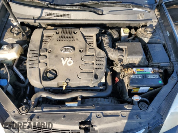 2007 Kia Optima EX with VIN KNAGE124375157960, listed as a Copart auction lot 43616745 with 200,596 mi miles and Clean Title. Bid and sale history available at carsss.com. Image 11.
