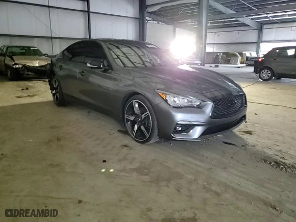 2022 Infiniti Q50 LUXE with VIN JN1EV7BP2NM311572, listed as a Copart auction lot 75018874 with 51,042 mi miles and Salvage Title. Bid and sale history available at carsss.com. Image 11.