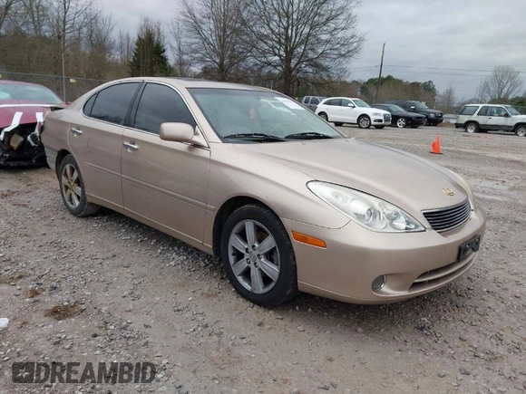 2005 Lexus ES 350 with VIN JTHBA30G655068834, listed as a IAAI auction lot 41681289 with 181,681 mi miles and . Bid and sale history available at DreamBid. Image 1.