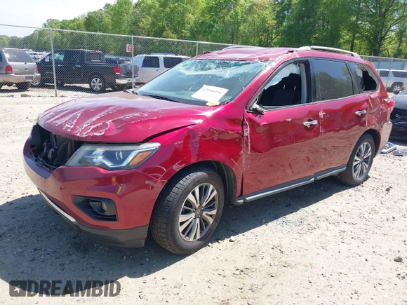2017 Nissan Pathfinder SV with VIN 5N1DR2MN7HC670336, listed as a IAAI auction lot 42048416 with 70,088 mi miles and . Bid and sale history available at DreamBid. Image 2.
