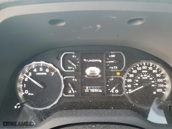 2018 Toyota Tundra 4WD SR5 with VIN 5TFDW5F17JX730977, listed as a Copart auction lot 80456974 with 108,364 mi miles and Salvage Title. Bid and sale history available at carsss.com. Image 9.