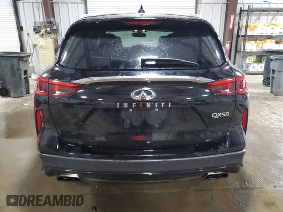 2019 Infiniti QX50 Luxe z VIN 3PCAJ5M38KF105442, wystawiony jako Copart lot #59209025 z przebiegiem 129 840 mil mil oraz Szkoda całkowita • Salvage title. Historia ofert i sprzedaży dostępna na DreamBid. Obrazek 6.