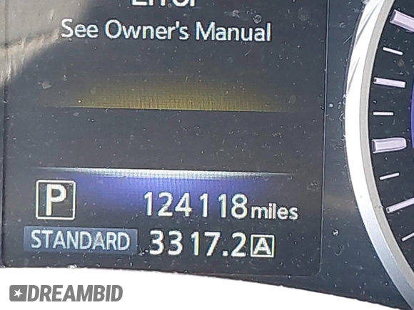 2015 Infiniti Q50 Premium with VIN JN1BV7AP9FM348009, listed as a IAAI auction lot 41852281 with 124,118 mi miles. Bid and sale history available at carsss.com. Image 16.