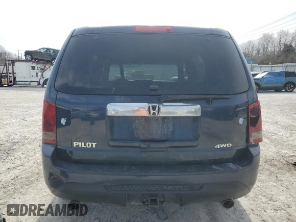 2012 Honda Pilot EX with VIN 5FNYF4H4XCB046120, listed as a Copart auction lot 47876155 with 254,854 mi miles and Non Repairable. Bid and sale history available at DreamBid. Image 6.