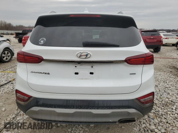 2020 Hyundai Santa Fe Limited with VIN 5NMS5CAD7LH297771, listed as a Copart auction lot 49470915 with 87,407 mi miles and Non Repairable. Bid and sale history available at carsss.com. Image 6.