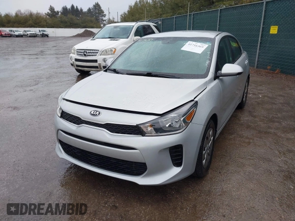 2020 Kia Rio S with VIN 3KPA24AD6LE273270, listed as a IAAI auction lot 41716369 with 112,089 mi miles. Bid and sale history available at carsss.com. Image 2.