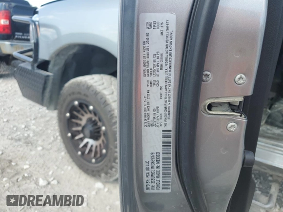 2021 Ram 2500 Tradesman with VIN 3C6UR5CL1MG629379, listed as a Copart auction lot 71457444 with 47,055 mi miles and Salvage Title. Bid and sale history available at carsss.com. Image 12.