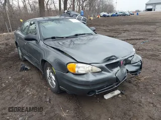 2004 Pontiac Grand Am SE with VIN 1G2NE52FX4M674634, listed as a IAAI auction lot 41547421 with 125,225 mi miles. Bid and sale history available at carsss.com. Image 1.