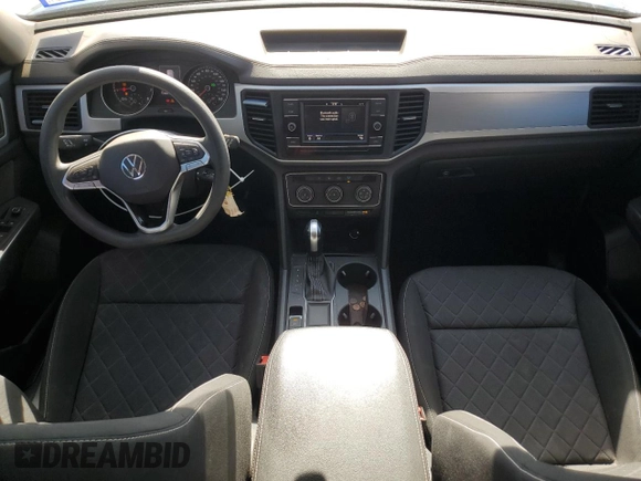 2021 Volkswagen Atlas S with VIN 1V2AP2CA8MC591195, listed as a Copart auction lot 43898235 with 51,443 mi miles and Salvage title. Bid and sale history available at DreamBid. Image 8.