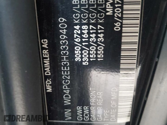 2017 Mercedes-Benz Metris Passenger z VIN WD4PG2EE3H3339409, wystawiony jako Copart lot #53785355 z przebiegiem 142 534 mil mil oraz Szkody całkowita. Historia ofert i sprzedaży dostępna na DreamBid. Obrazek 13.