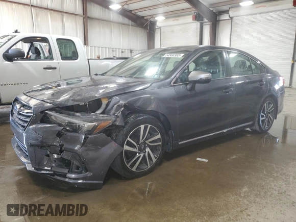 2019 Subaru Legacy Sport with VIN 4S3BNAR68K3019758, listed as a Copart auction lot 54580365 with 33,782 mi miles and Salvage Title. Bid and sale history available at carsss.com. Image 1.