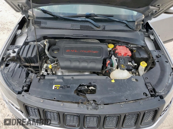 2021 Jeep Compass Altitude with VIN 3C4NJCBB2MT532314, listed as a Copart auction lot 57624295 with 55,329 mi miles and Salvage title. Bid and sale history available at DreamBid. Image 12.
