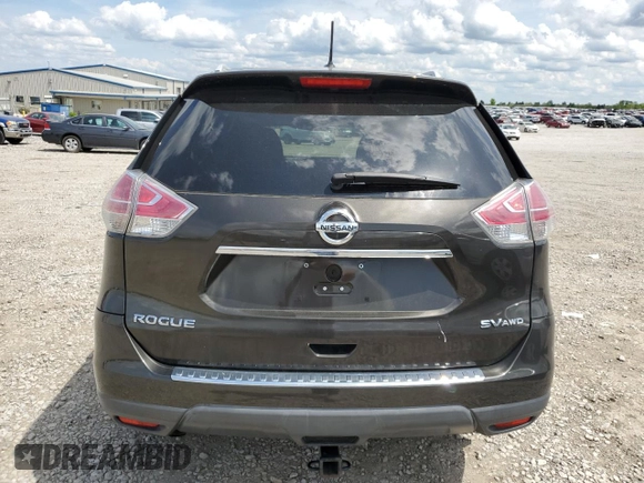 2015 Nissan Rogue SV with VIN 5N1AT2MV0FC871268, listed as a Copart auction lot 54258755 with 89,786 mi miles and Salvage Title. Bid and sale history available at DreamBid. Image 6.