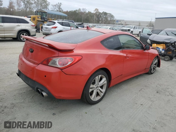 2010 Hyundai Genesis Coupe Grand Touring z VIN KMHHU6KH6AU019204, wystawiony jako Copart lot #78815124 z przebiegiem Nie podano mil oraz Szkoda całkowita • Salvage title. Historia ofert i sprzedaży dostępna na DreamBid. Obrazek 3.