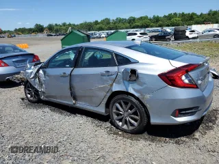 2020 Honda Civic Sedan EX-L with VIN 19XFC1F72LE214978, listed as a Copart auction lot 61613004 with 25,787 mi miles and Salvage Title. Bid and sale history available at carsss.com. Image 2.