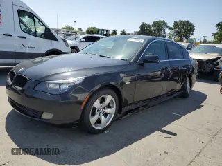 2008 BMW 5 Series 528i with VIN WBANU53598C111880, listed as a Copart auction lot 60366545 with 163,038 mi miles and Salvage title. Bid and sale history available at DreamBid. Image 1.