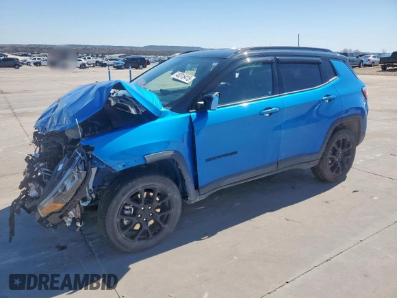 2023 Jeep Compass Latitude with VIN 3C4NJDBNXPT514180, listed as a Copart auction lot 48315415 with 32,427 mi miles and Salvage Title. Bid and sale history available at DreamBid. Image 1.