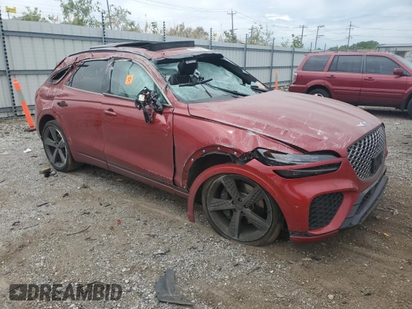 2023 Genesis GV70 2.5T z VIN KMUMADTB2PU097611, wystawiony jako Copart lot #58552285 z przebiegiem Nie podano mil oraz Szkoda całkowita • Salvage title. Historia ofert i sprzedaży dostępna na DreamBid. Obrazek 4.