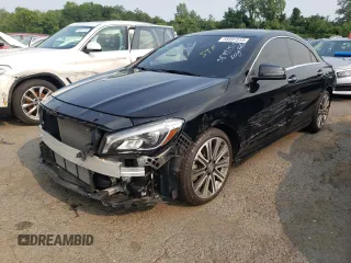2017 Mercedes-Benz CLA with VIN WDDSJ4GB7HN404714, listed as a Copart auction lot 58991513 with 48,244 mi miles. Bid and sale history available at carsss.com. Image 1.