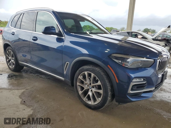 2021 BMW X5 xDrive40i with VIN 5UXCR6C0XM9G02456, listed as a Copart auction lot 63349365 with 21,086 mi miles and Clean title. Bid and sale history available at DreamBid. Image 4.