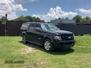 2007 Ford Expedition Max Limited with VIN 1FMFK195X7LA09043, listed as a Copart auction lot 64466395 with 162,910 mi miles and Clean title. Bid and sale history available at DreamBid. Image 1.