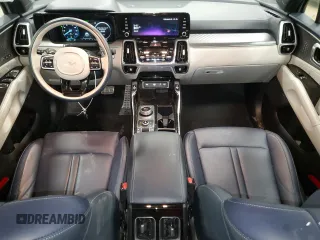 2023 Kia Sorento Hybrid SX Prestige with VIN KNDRKDLG1P5170947, listed as a Copart auction lot 87068494 with 27,364 mi miles and Salvage Title. Bid and sale history available at carsss.com. Image 8.