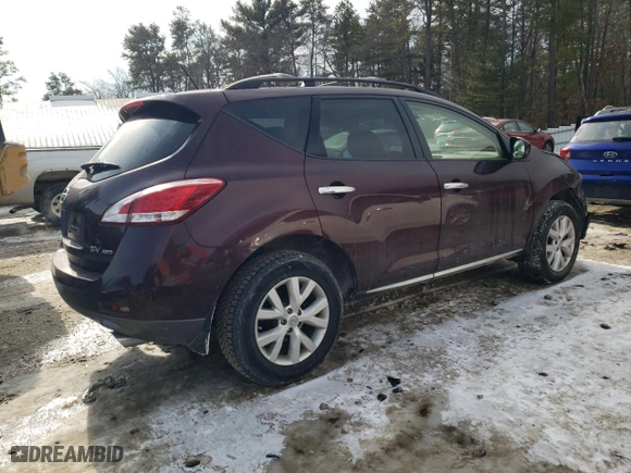 2013 Nissan Murano SL with VIN JN8AZ1MW6DW310689, listed as a Copart auction lot 42227565 with 108,834 mi miles and Clean Title. Bid and sale history available at carsss.com. Image 3.