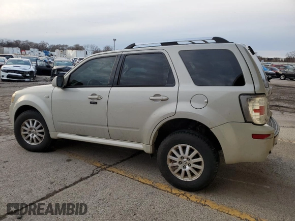 2009 Mercury Mariner Premier z VIN 4M2CU87739KJ21572, wystawiony jako Copart lot #83665504 z przebiegiem 181 858 mil mil oraz Szkoda całkowita • Salvage title. Historia ofert i sprzedaży dostępna na DreamBid. Obrazek 2.