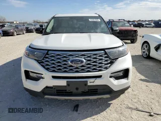 2022 Ford Explorer Platinum with VIN 1FM5K8HC4NGC42104, listed as a Copart auction lot 42401935 with 21,981 mi miles and Salvage Title. Bid and sale history available at carsss.com. Image 5.
