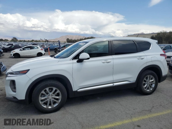 2019 Hyundai Santa Fe SE with VIN 5NMS23AD2KH100402, listed as a Copart auction lot 51335395 with 49,605 mi miles and Salvage Title. Bid and sale history available at carsss.com. Image 1.