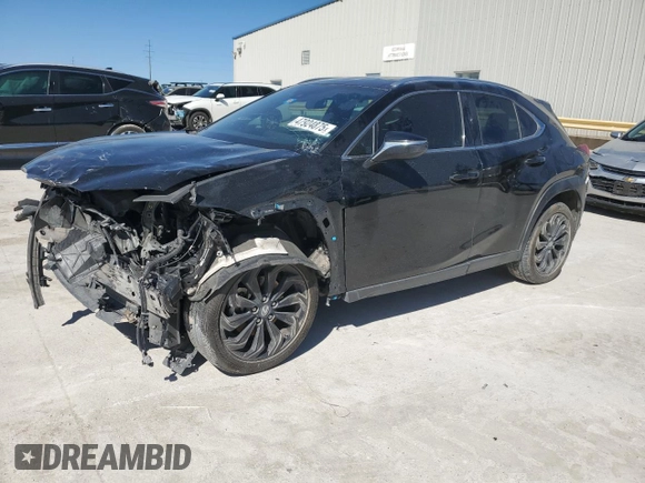 2022 Lexus UX with VIN JTHX3JBH9N2052462, listed as a Copart auction lot 47924875 with 69,696 mi miles and Salvage Title. Bid and sale history available at carsss.com. Image 1.