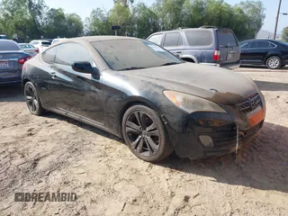2010 Hyundai Genesis Coupe with VIN KMHHT6KD5AU041923, listed as a IAAI auction lot 42662661 with 154,270 mi miles and . Bid and sale history available at DreamBid. Image 1.