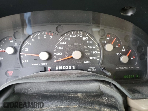 2003 Ford Explorer Eddie Bauer with VIN 1FMDU74W33UB33258, listed as a Copart auction lot 49865675 with 103,294 mi miles and Salvage Title. Bid and sale history available at DreamBid. Image 9.