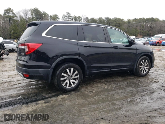 2022 Honda Pilot EX-L with VIN 5FNYF6H55NB009340, listed as a Copart auction lot 45136985 with 69,980 mi miles and Salvage Title. Bid and sale history available at carsss.com. Image 3.