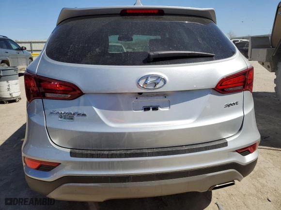 2018 Hyundai Santa Fe Sport 2.4L with VIN 5XYZU3LB3JG537287, listed as a Copart auction lot 50014865 with 45,195 mi miles and Salvage Title. Bid and sale history available at carsss.com. Image 6.
