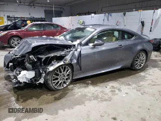 2019 Lexus RC with VIN JTHS85BC5K5005043, listed as a Copart auction lot 87729815 with 63,341 mi miles and Salvage Title. Bid and sale history available at carsss.com. Image 1.