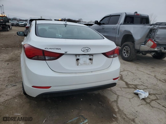 2015 Hyundai Elantra Limited with VIN 5NPDH4AE1FH624753, listed as a Copart auction lot 85233594 with 83,107 mi miles and Salvage Title. Bid and sale history available at carsss.com. Image 6.